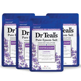 Dr Teal's sal de epsom puro con lavanda para baño relajante.