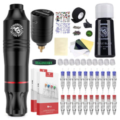 Dragonhawk Atom bolígrafo de tatuaje inalámbrico para delineado preciso y cómodo.