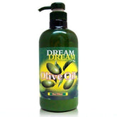 Dream Dream loción de aceite de oliva en bote de 750 ml para cuerpo, manos y pies.