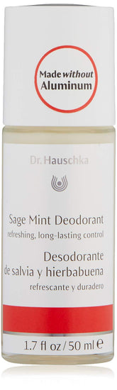 Dr. Hauschka déodorant sauge menthe – bouteille roll-on, parfum frais et durable.