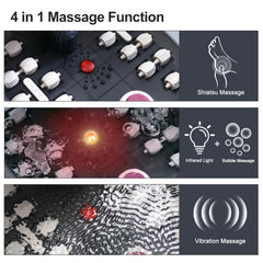 Rodillos Shiatsu removibles que masajes puntos clave del pie.