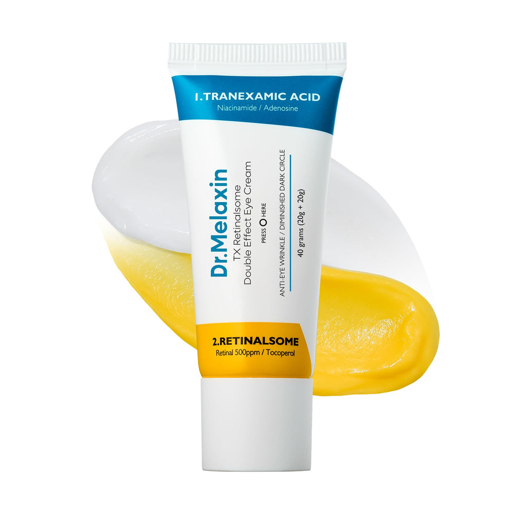 Dr.Melaxin TX acide tranexamique: flacon élégant pour revitaliser l'éclat du regard.