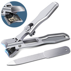 DRMODE corta uñas grandes con catcher para evitar salpicaduras y desorden.