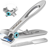 DRMODE cortauñas para hombres con apertura amplia facilita uñas gruesas y largas.