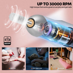 Bandas de lijado Droyek (50), acabado suave para gel o acrílico.