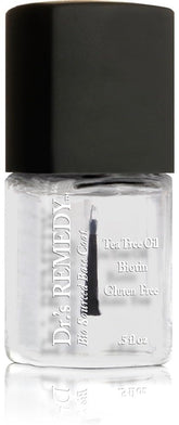 Dr.'s Remedy capa base: botella clara fortalece uñas y prepara superficie.