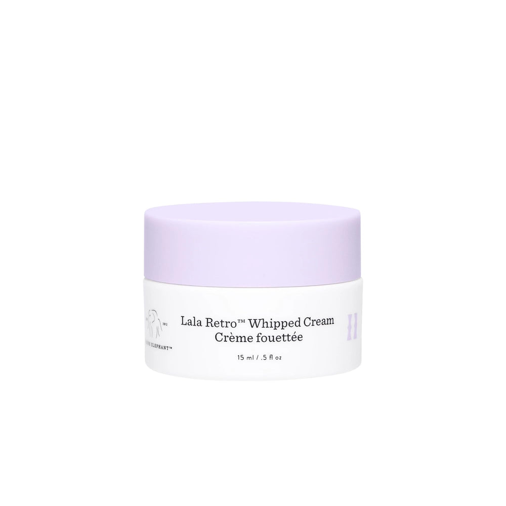 Drunk Elephant Lala Retro Whipped Cream en bote de 15 ml para hidratación diaria.
