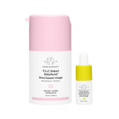 Drunk Elephant T.L.C. Sukari Babyfacial exfolie en douceur pour révéler une peau plus nette et lumineuse.