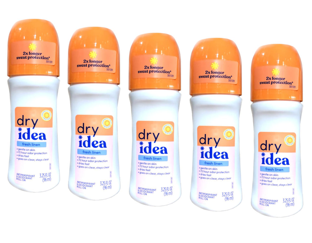 Dry Idea desodorante en formato rodillo, envase limpio y uso diario