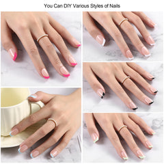 Dsixnails uñas acrílicas cuadradas con acabado mate y duradero