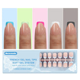 Dsixnails uñas francesas cortas para manicura rápida