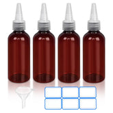 Botellas DTDNZKN 30ml ámbar para aceites esenciales con protección contra derrames