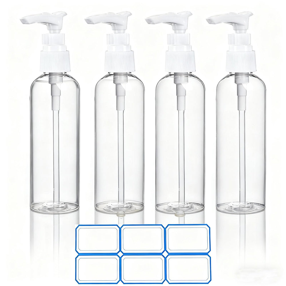 Botellas DTDNZKN de 100 ml transparentes para viaje con bomba.