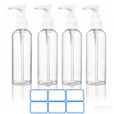 Botellas DTDNZKN de 100 ml transparentes para viaje con bomba.