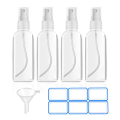 DTDNZKN juego de cuatro botellas spray 30 ml para viajar, práctico y compacto