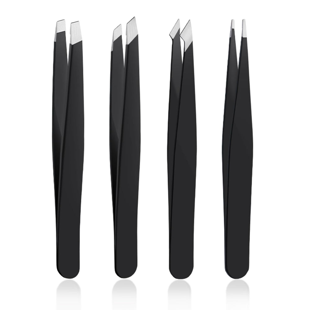 Pinzas DTDNZKN de acero inoxidable, juego de 4, duraderas y precisas para uso diario.