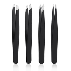 Pinzas DTDNZKN de acero inoxidable, juego de 4, duraderas y precisas para uso diario.