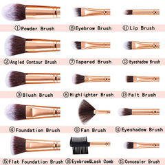 DUAIU brocha base Marble Set para cobertura homogénea