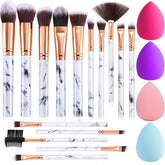 DUAIU brocha de polvo Marble Set para acabado suave y uniforme
