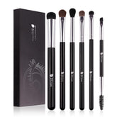 DUcare set de brochas para ojos de 6 piezas, ideal para difuminar sombras.