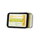 Duke Cannon Bay Rum colonia sólida en lata portátil para retoques rápidos.