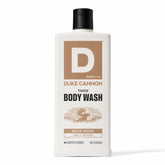 Duke Cannon Buck Moon body wash bottle with rugged, masculine design for daily grooming
