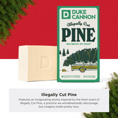 Duke Cannon: édition fêtes pour hommes, parfum pin frais.