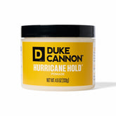 Duke Cannon Hurricane Hold Pomade envase 4.6 oz con control duradero sin brillo