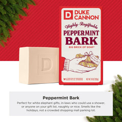 Duke Cannon jabón grande de menta, regalo navideño ideal para caballeros.