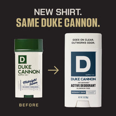 Duke Cannon Midnight Swim envase 3oz: cómodo de llevar en el bolso