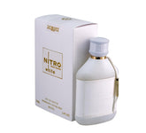 Dumont Nitro White frasco blanco minimalista para uso diario