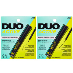 DUO pegamento de pestañas negro en tubo, duración duradera para uso diario.