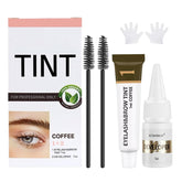 Duoffanny Kit de color para pestañas y cejas: empaque frontal práctico.