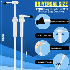 Dispensador DupakSYS con tubo extendido de 50 cm para alcanzar líquidos.