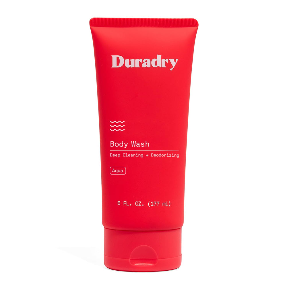 Duradry Jabón Cuerpo Desodorizante con burbujas para limpieza suave y fresca.