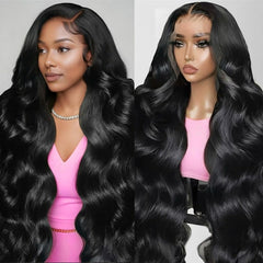 Peluca Durita con frontal encaje de 30 pulgadas, ondas naturales para aspecto realista