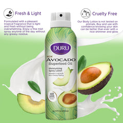 Duru Aguacate Loción adecuada para todo tipo de piel.