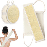 DYMTOP esponja redonda para ducha, exfoliación suave y limpieza de la piel.