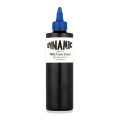 Dynamic Color Co: tinta negra triple, botella 8 oz para trazos nítidos.