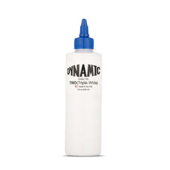 Dynamic Color Co tinta blanco triple, botella frontal lista para uso preciso.