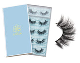 Pestañas falsas Dysilk, pack de 5 pares, look natural.