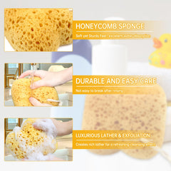 Esponja de baño con diseño palmar ergonómico de DZZ