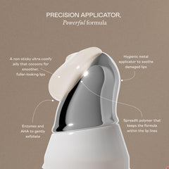 EADEM Le Chouchou balm on lips showing clear gloss finish