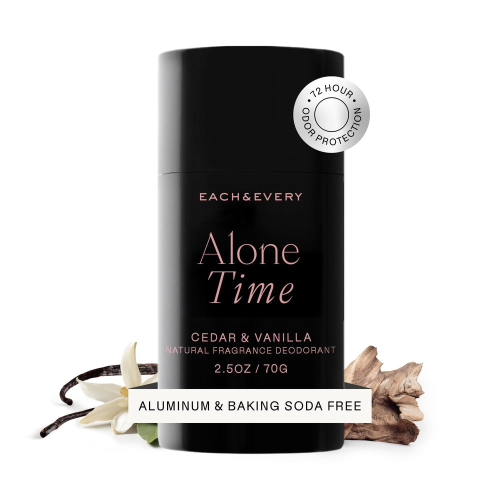 Each & Every desodorante sin aluminio para uso diario con fragancia cedro-vainilla