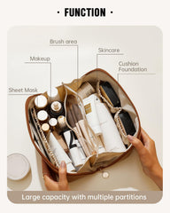 Eachy trousse-beaute impermeable en cuir PU protège vos articles en déplacement.