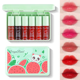 Tinte labial Eakroo en seis colores frutales para labios vibrantes
