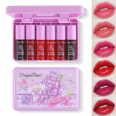 Eakroo set tintes labiales seis colores, tono natural para labios y mejillas.