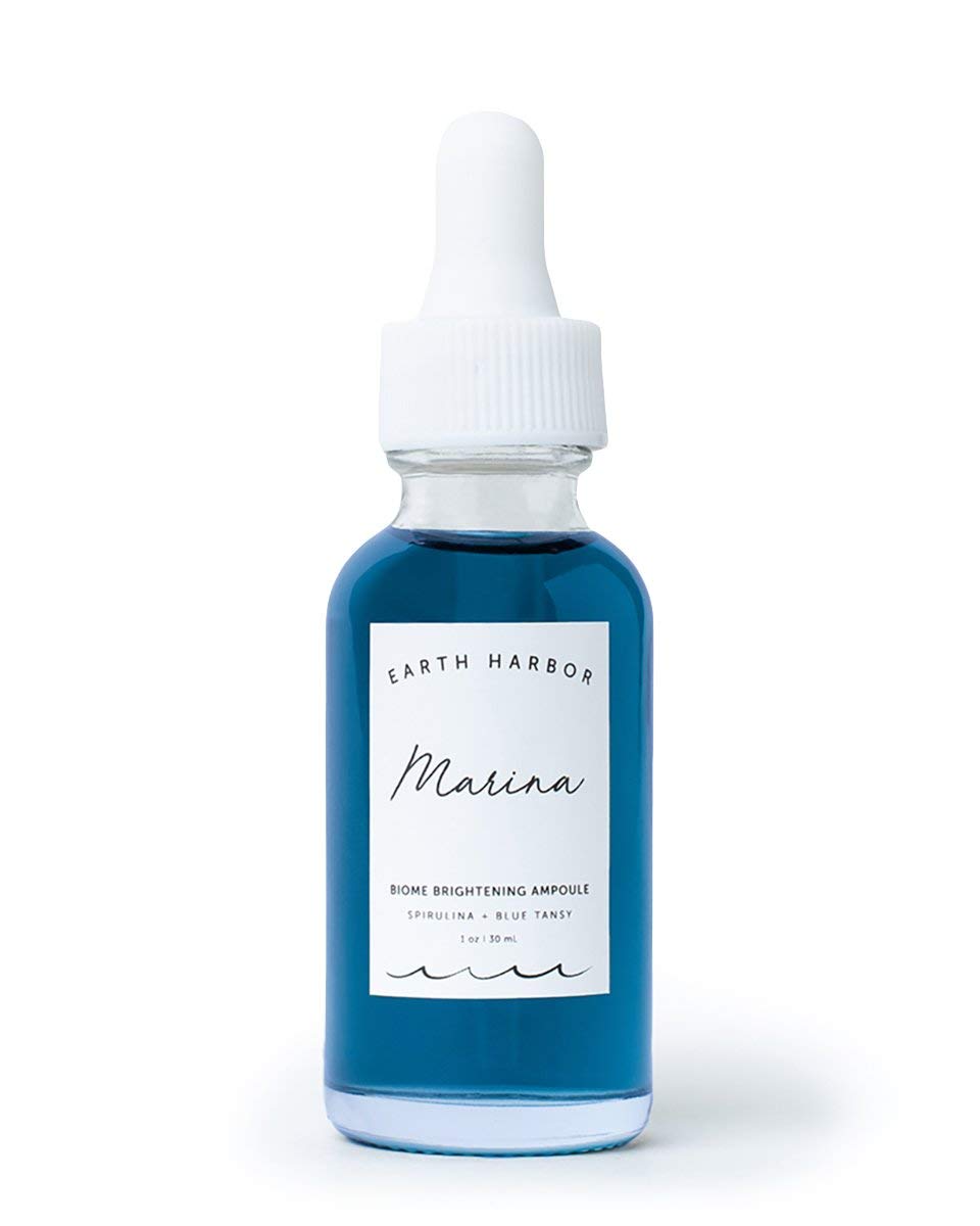 Earth Harbor MARINA Biome Ampoule en botella brillante para piel radiante.
