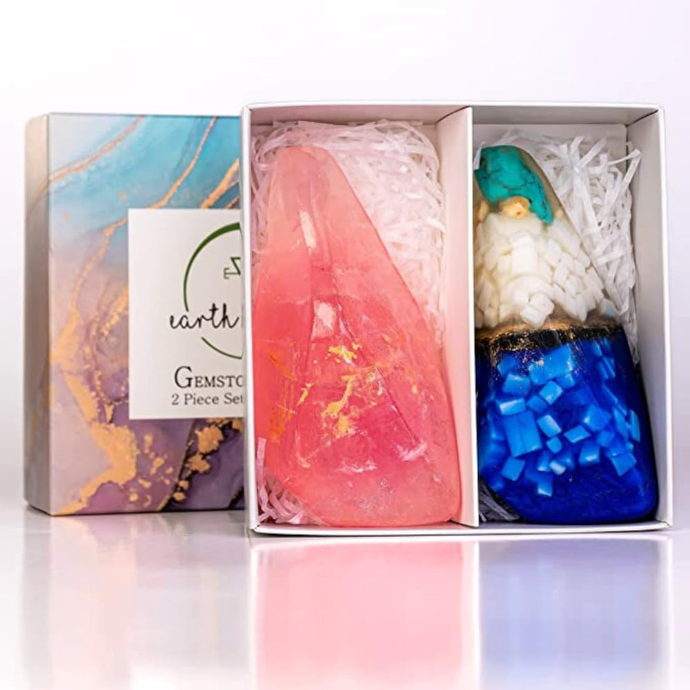 Earth & Home jabon-piedra con fragancia de sándalo y jazmín para baño perfumado.