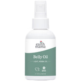 Earth Mama Belly Oil en frasco, hidratación suave para piel seca durante el embarazo.